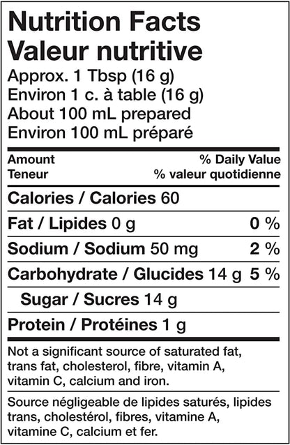 Jell-O Berry Blue Jelly Powder Gelatin Mix Nutrition Facts