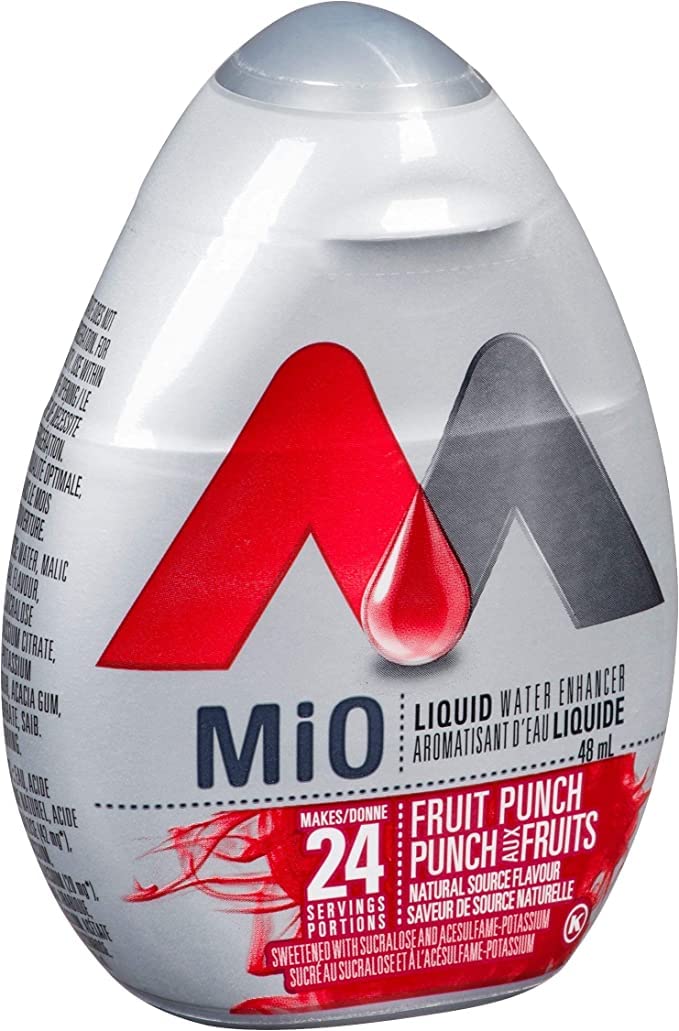 MiO Fruit Punch Liquid Water Enhancer, 48mL/1.6 fl. oz. (Shipped from Canada)