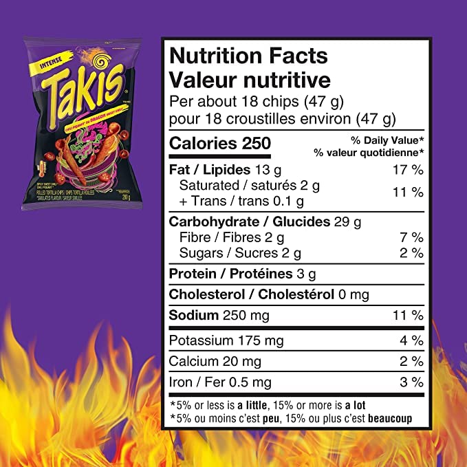 Takis Dragon Sweet Chili Rolled Tortilla Chips, 280g/9.8oz (Shipped from Canada)