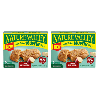 Nature Valley Soft Baked Apple Cinnamon Muffin Bars pack of 2