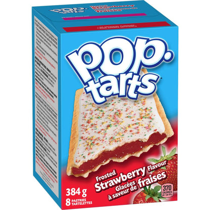 Kellogg's Pop-Tarts toaster pastries, Frosted Strawberry, 8 pastries, 384g/13.5oz (Shipped from Canada)