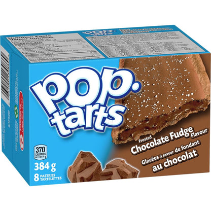 Kellogg's Pop-Tarts toaster pastries, Frosted Chocolate Fudge, 8 pastries, 384g/13.5oz (Shipped from Canada)