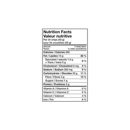 Tostitos Multigrain Rounds Tortilla Chips nutrition facts