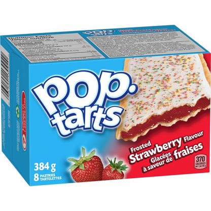 Kellogg's Pop-Tarts toaster pastries, Frosted Strawberry, 8 pastries, 384g/13.5oz (Shipped from Canada)