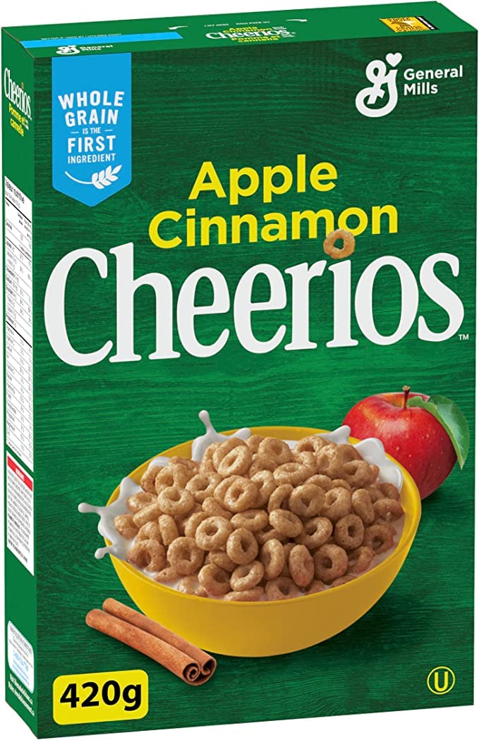 Cheerios Apple Cinnamon Cereal 420g/14.8oz (Shipped from Canada)