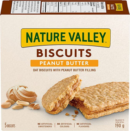 Nature Valley Peanut Butter Biscuits 5 Count front cover