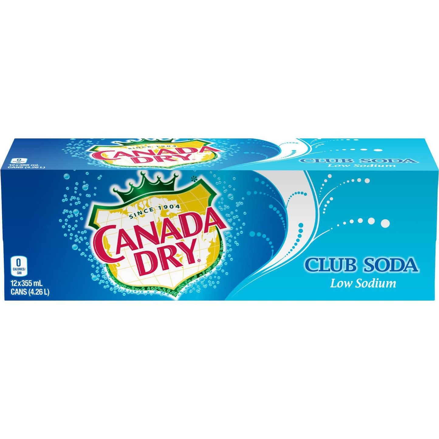 Canada Dry Club Soda Cans 355ml/12.00oz (Shipped from Canada)