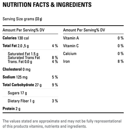 Betty Crocker Birthday Cookie Brownie Mix Nutrition Facts