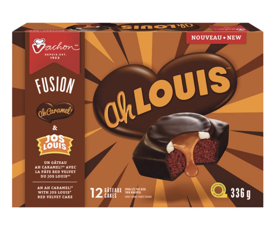 Vachon Fusion Ah Louis (Ah Caramel & Jos Louis) Snack Cakes 336g/11.9oz (Shipped From Canada)