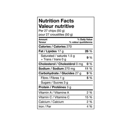 Lays Barbecue Potato Chips Family Bag Nutritional Facts