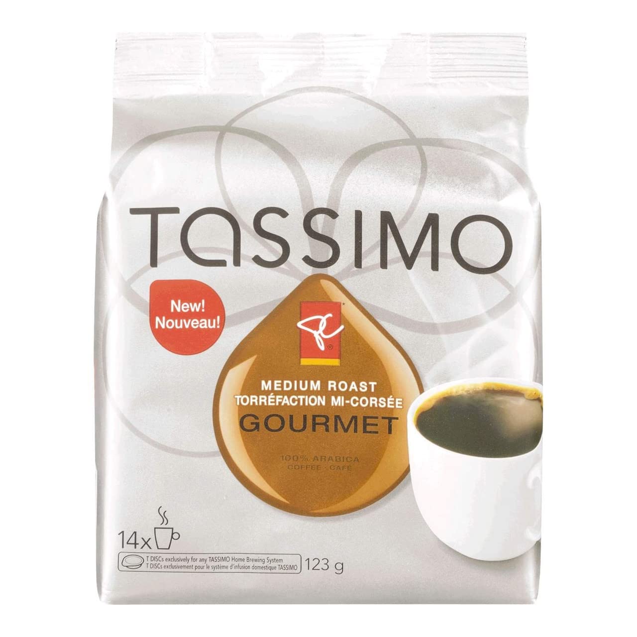 President's Choice Tassimo Gourmet Medium Roast, 123/4.3oz (Shipped from Canada)