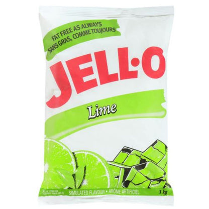 Jell-O Lime Jelly Powder Gelatin Mix 1