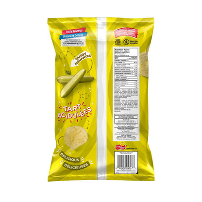 Lays Dill Pickle Potato Chips Family Bag back cover