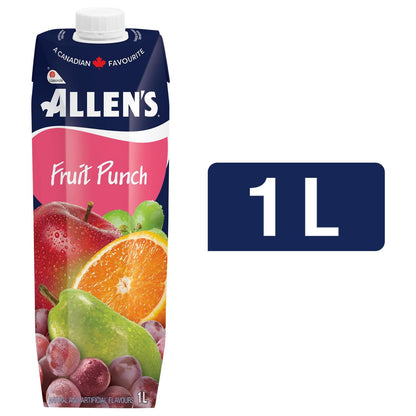 Allens Fruit Punch Cocktail Juice 1L/33.8fl.oz (Shipped from Canada)