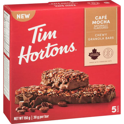 Tim Hortons Cafe Mocha Granola Bar 150g/5.3oz (Shipped from Canada)