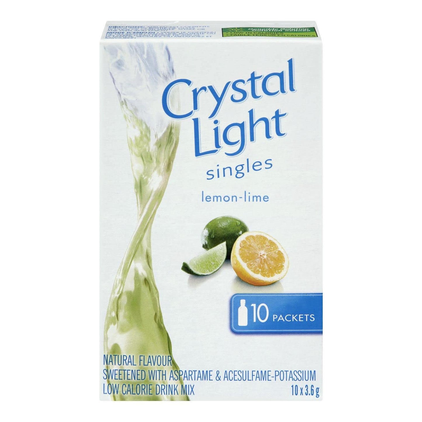 Crystal Light Singles Lemon Lime 3.6g/0.12oz (Shipped from Canada)