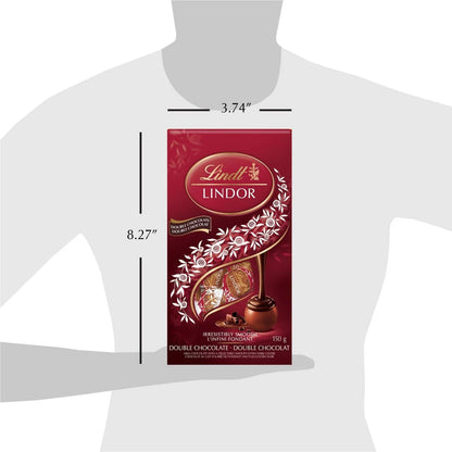 Lindor Double Chocolate Truffles, 150g/5.2oz (Shipped from Canada)