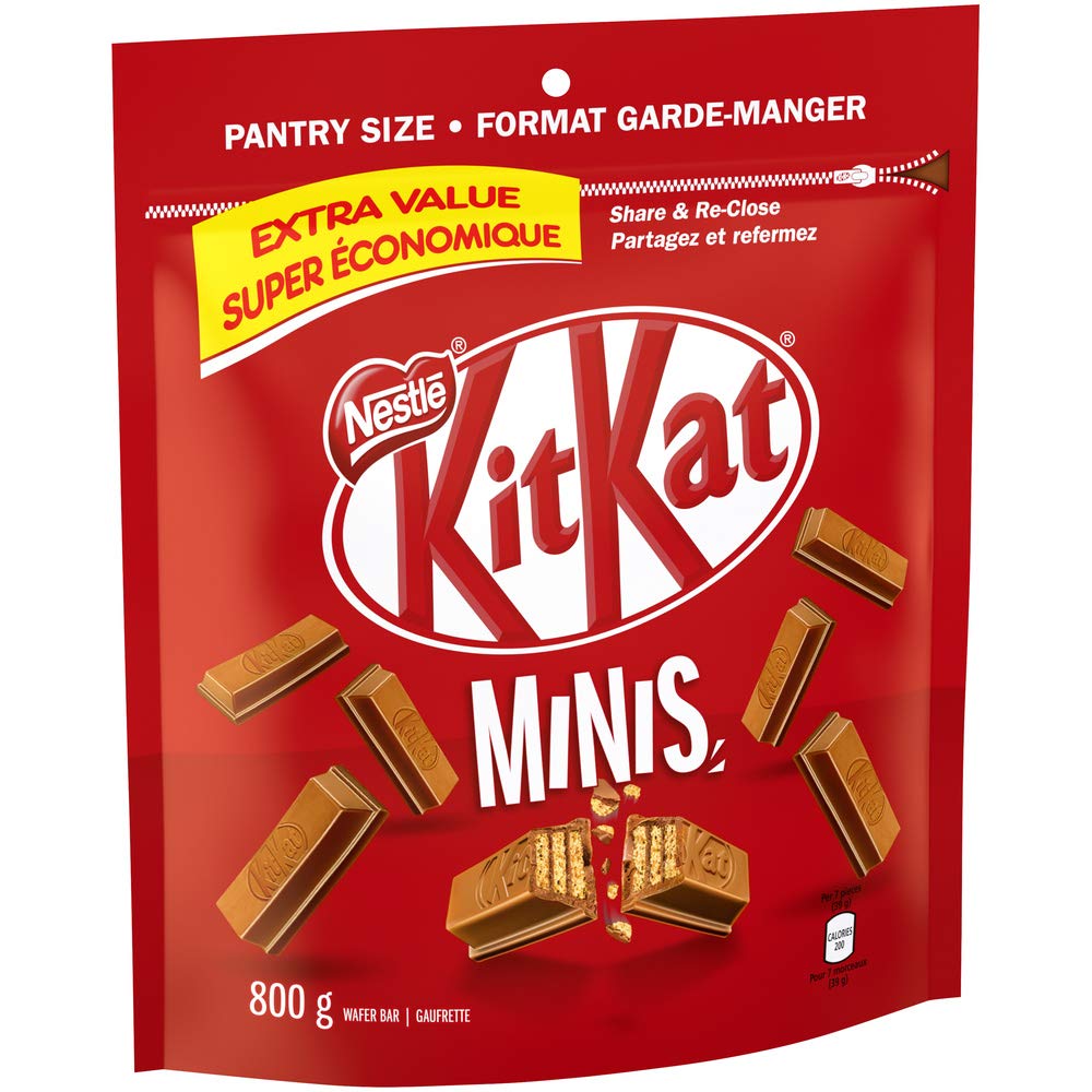 Kit Kat Minis Chocolate Wafer Bar PANTRY SIZE, 800g/28oz (Shipped from Canada)