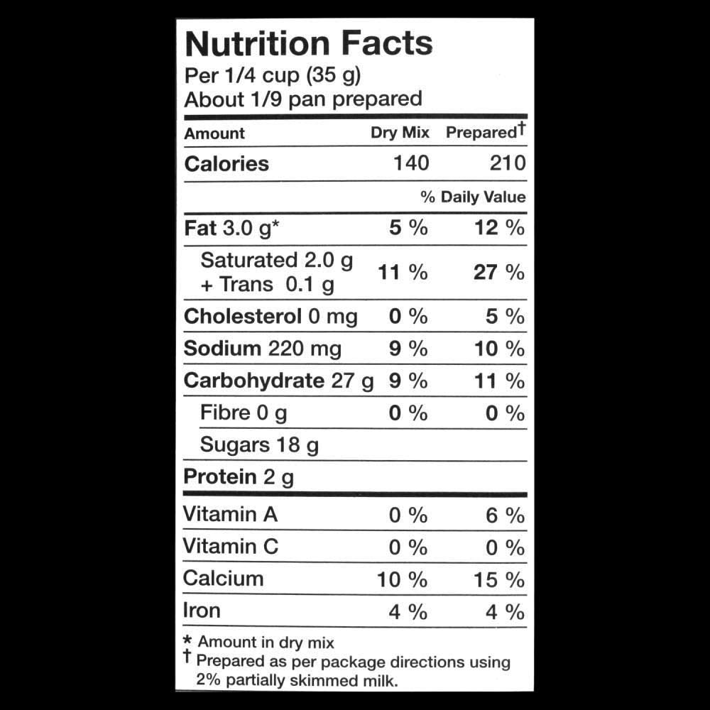 Jell-O No Bake Classic Cheesecake Dessert Kit Nutrition Facts