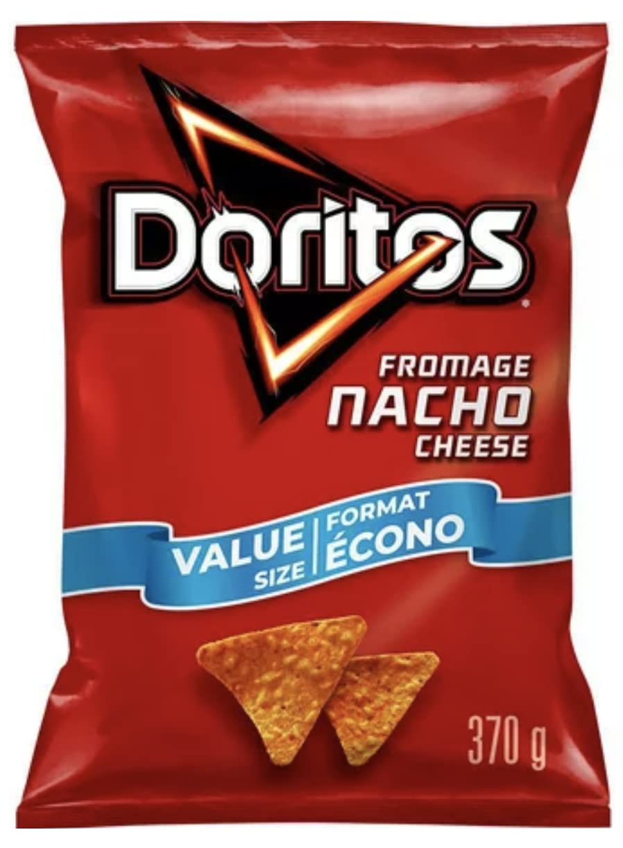 Doritos Nacho Cheese Tortilla Chips Value Sized fron cover