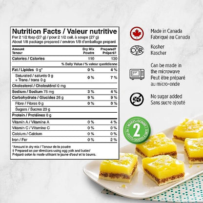 Dr. Oetker Shirriff Lemon Pie Nutrition Facts