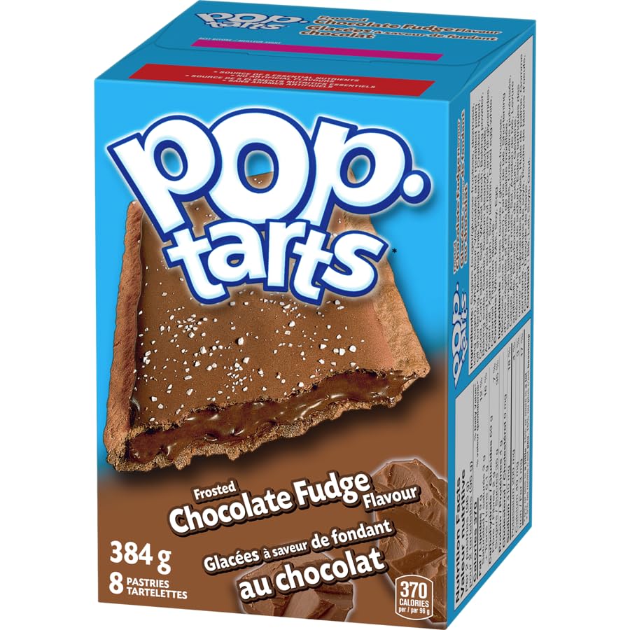 Kellogg's Pop-Tarts toaster pastries, Frosted Chocolate Fudge, 8 pastries, 384g/13.5oz (Shipped from Canada)