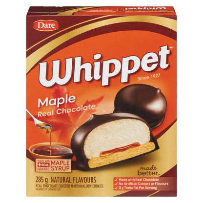 Dare Whippet Maple Chocolate Dipped Marshmallow Cookies front cover