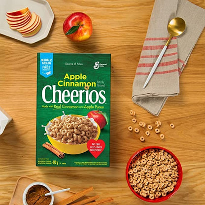 Cheerios Apple Cinnamon Cereal 420g/14.8oz (Shipped from Canada)