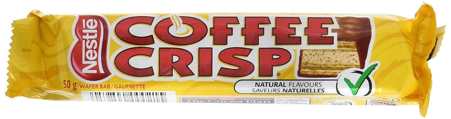 Coffee Crisp Chocolate Bars Multipack 4 X 50g/1.7oz (Shipped from Canada)