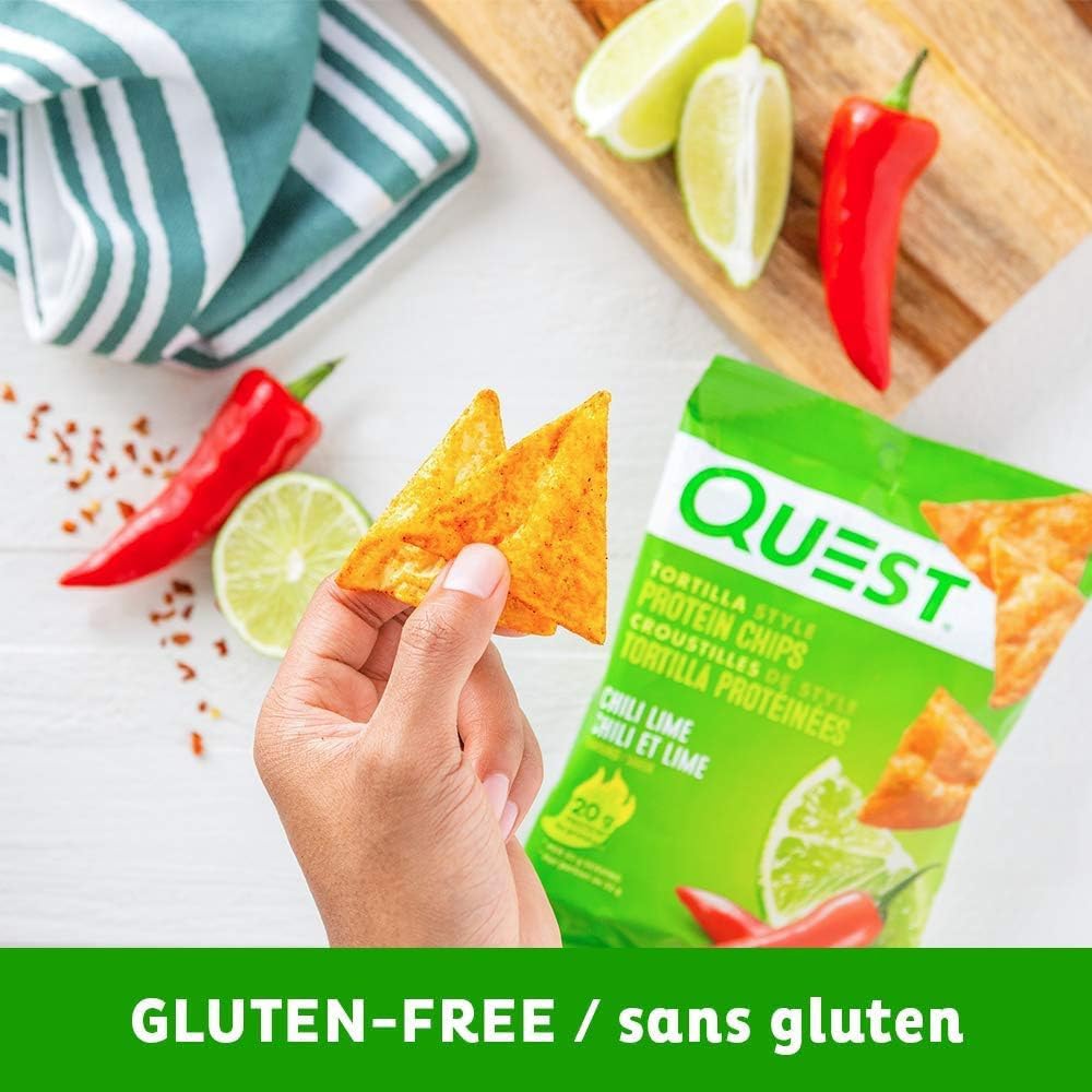 Quest Chili Lime Tortilla Protein Chips 7