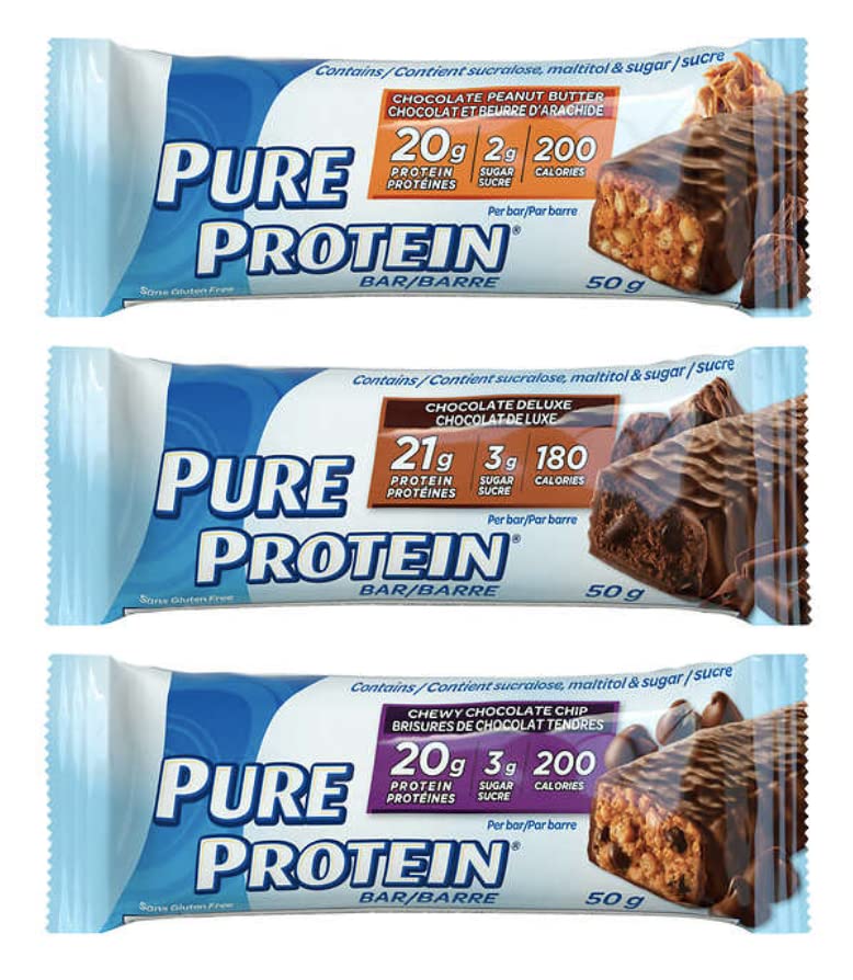 Pure Protein Variety Pack Chocolate Chip Deluxe Peanut Butter