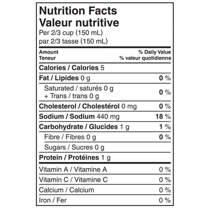 Knorr Simply Vegetable Broth Nutrition Facts