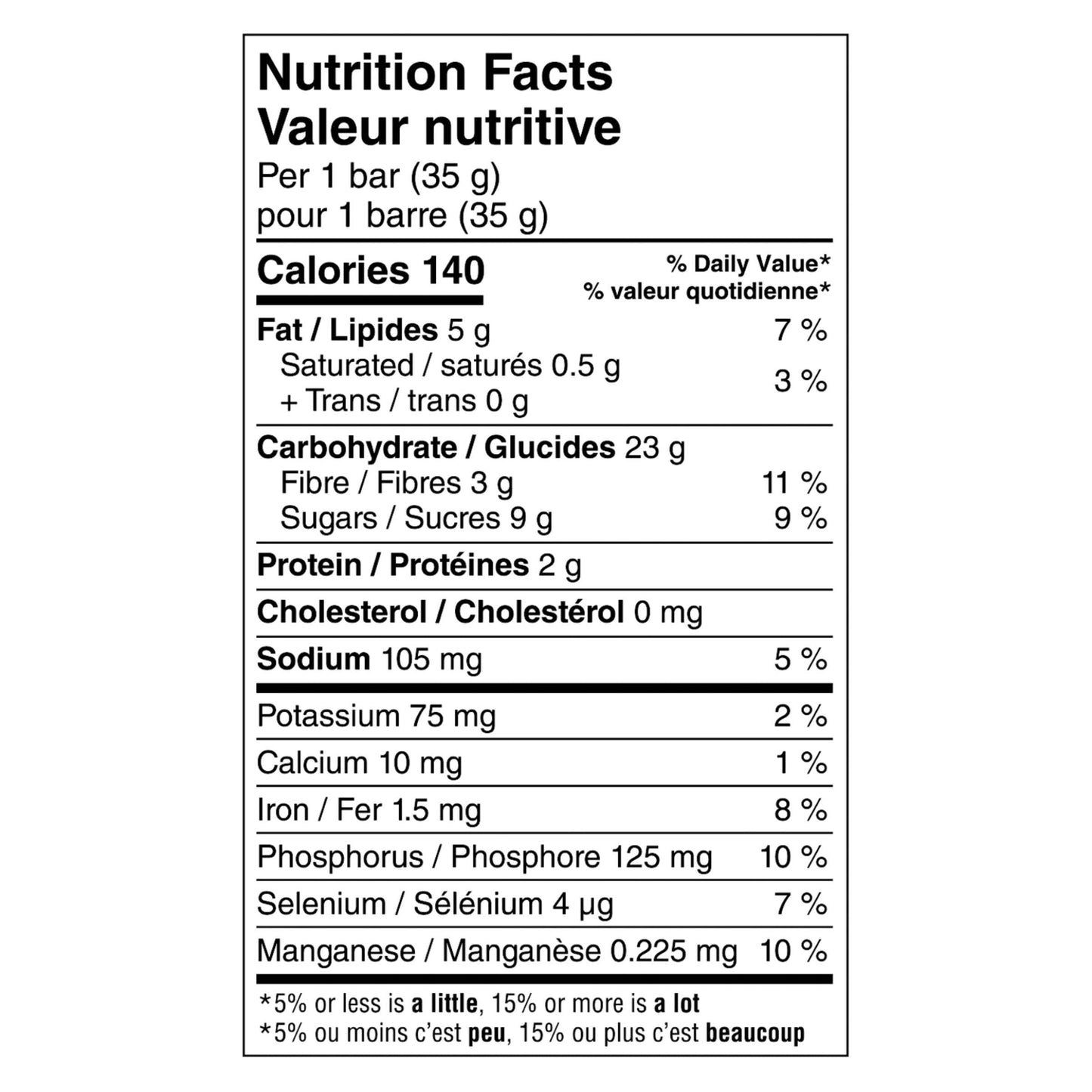 Kashi 7 Grain Cocoa Soft Baked Bars Nutrition Facts