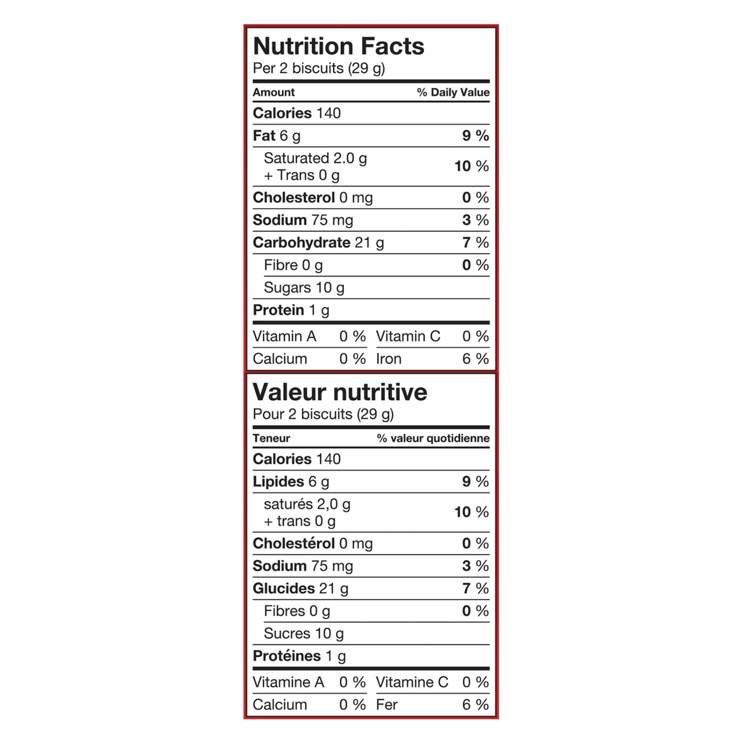 Peek Freans Maple Leaf Sandwich Cookies Nutrition Facts