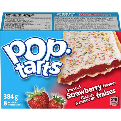 Kellogg's Pop-Tarts toaster pastries, Frosted Strawberry, 8 pastries, 384g/13.5oz (Shipped from Canada)