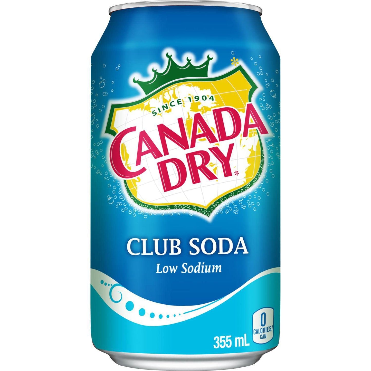 Canada Dry Club Soda Cans 355ml/12.00oz (Shipped from Canada)