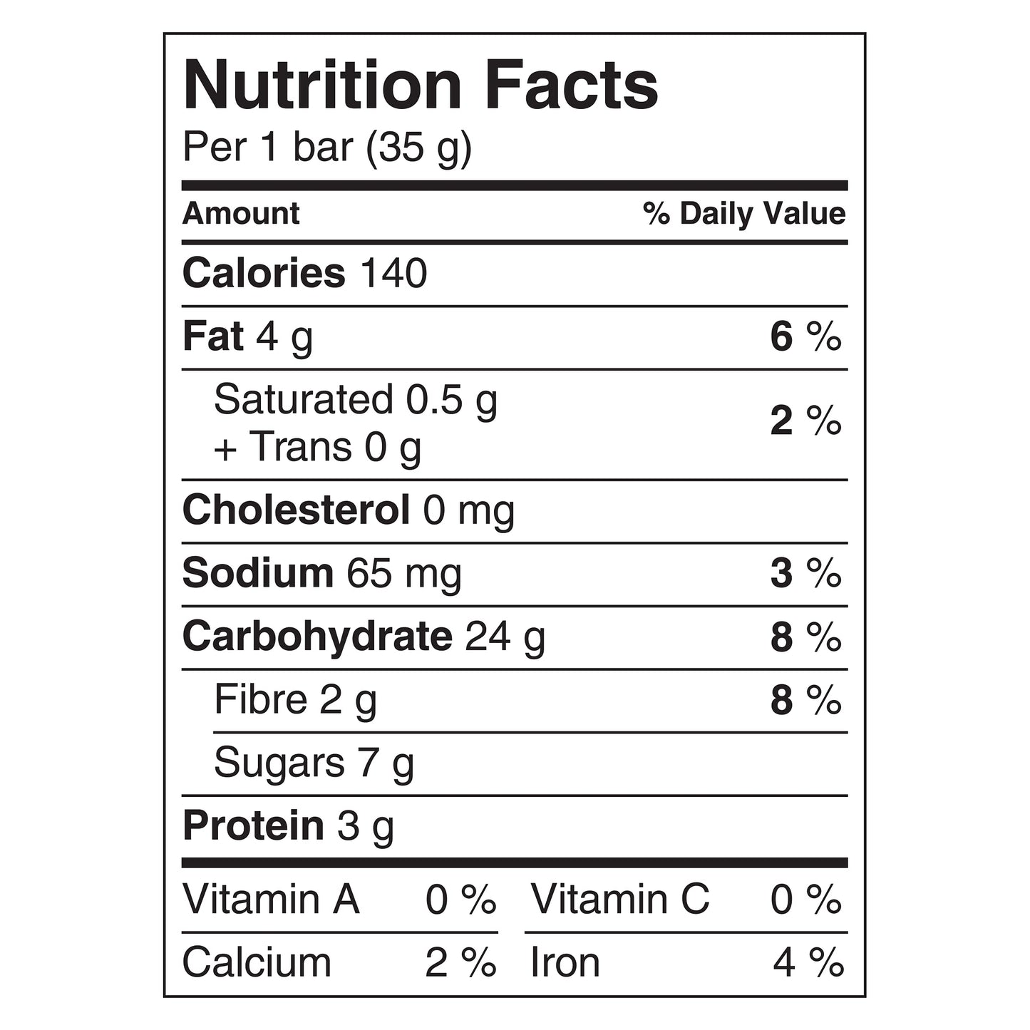 Nature Valley Fruit & Nut Chewy Trail Mix Bars Nutrition Facts