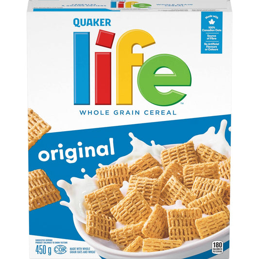 Quaker Life Original Whole Grain Cereal 450g/15.87oz (Shipped from Canada)