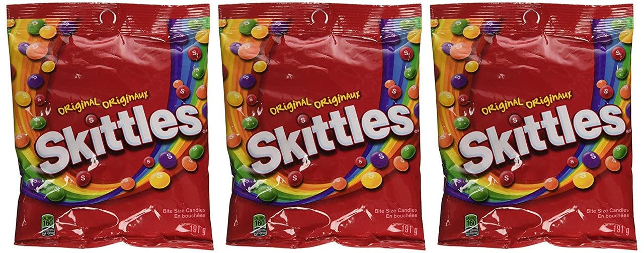 Skittles Original Candy 191g/6.7oz (Shipped from Canada)