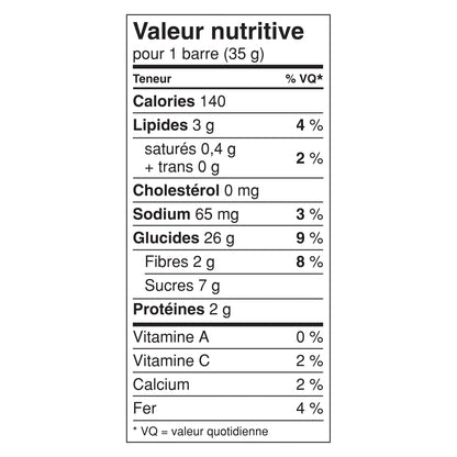 Nature Valley Mixed Berry Trail Mix Bars Nutrition Facts French