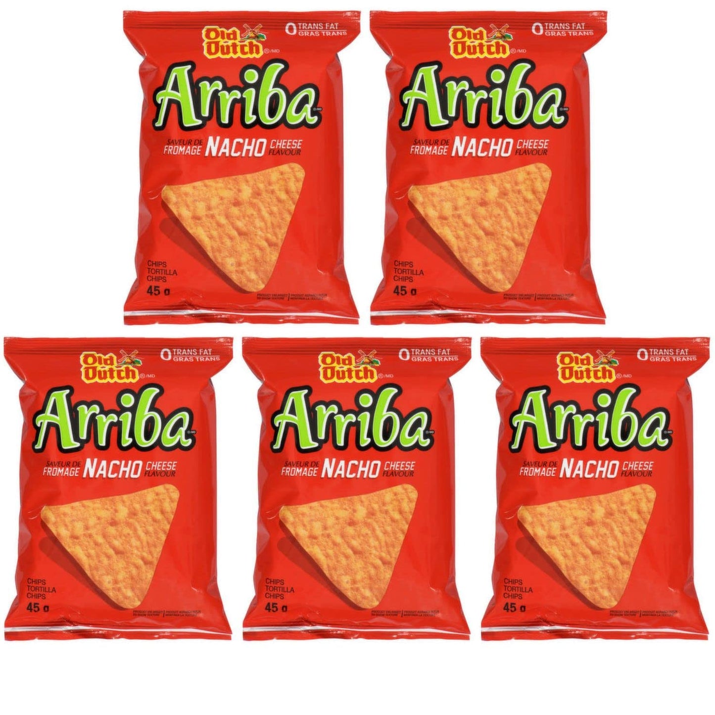 Old Dutch Arriba Nacho Cheese Tortilla pack of 5