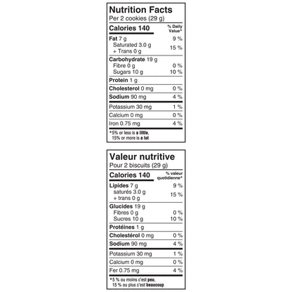 Christie Chips Ahoy Rainbow Chocolate Cookies Nutrition Facts