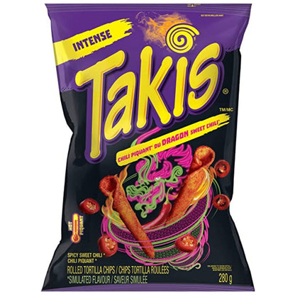 Takis Dragon Sweet Chili Rolled Tortilla Chips, 280g/9.8oz (Shipped from Canada)