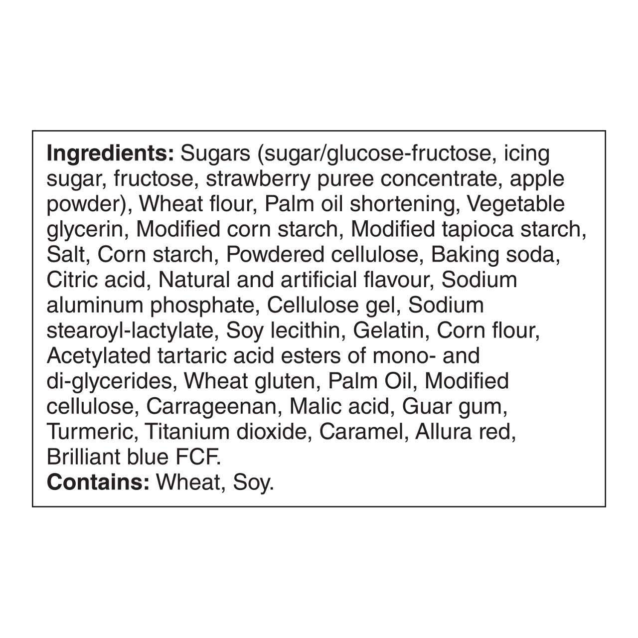 Pop Tarts Bites Strawberry Mini Pastries Ingredients