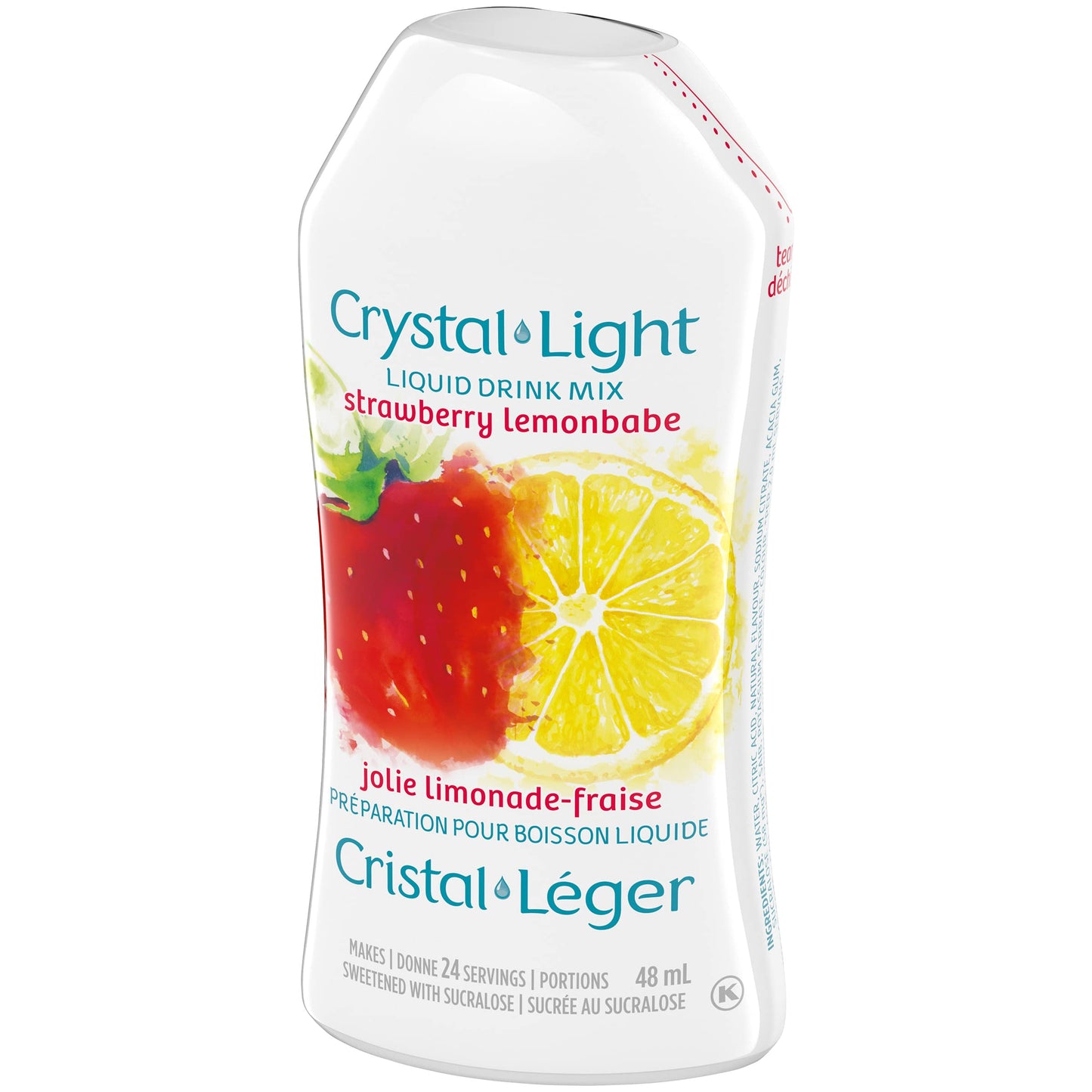 Crystal Light Liquid Drink Mix Strawberry Lemonbabe 48ML/1.623oz (Shipped from Canada)