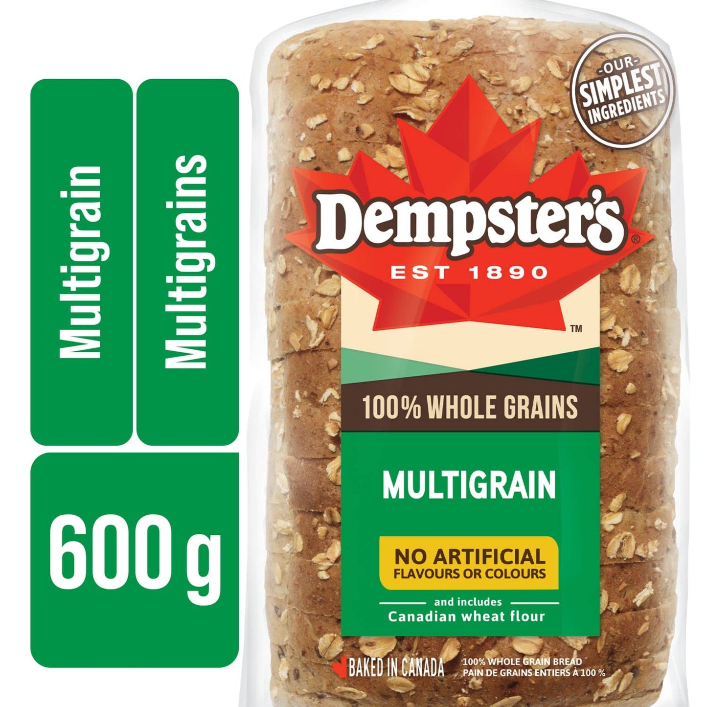 Dempster's 100% Whole Grains Multigrain Bread 600g/21.1oz (Shipped from Canada)