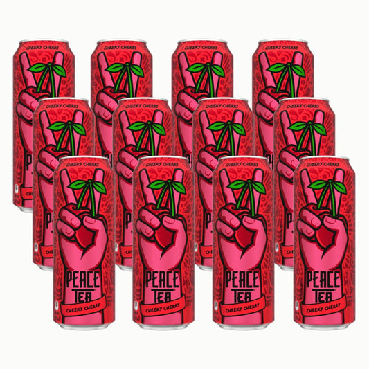 Peace Tea Cheeky Cherry cans 695ml/23.5fl.oz (Pack of 12) Shipped from Canada