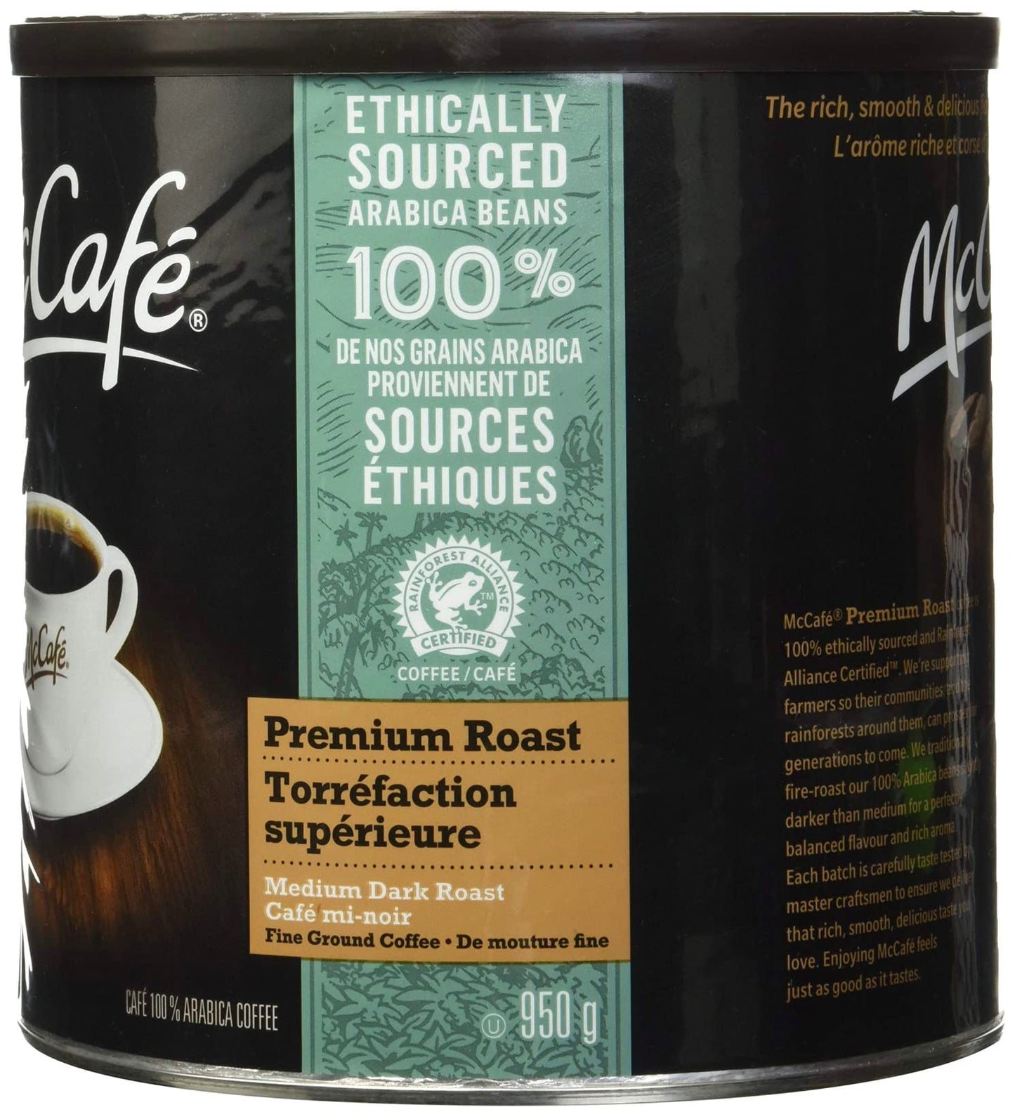 McCafe Premium Roast Ground Coffee, 950g/33.5oz (Shipped from Canada)