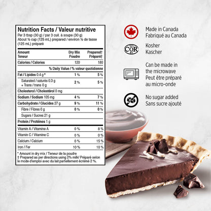 Dr. Oetker Shirriff Cooked Pudding Mix Chocolate Nutrition Facts