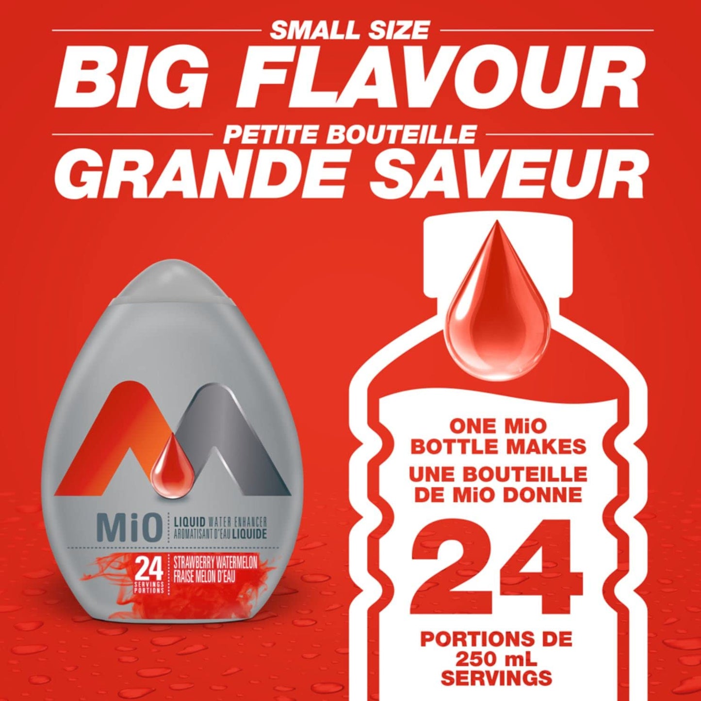 MiO Strawberry Watermelon Liquid Water Enhancer 48mL/1.6 fl. oz. (Shipped from Canada)